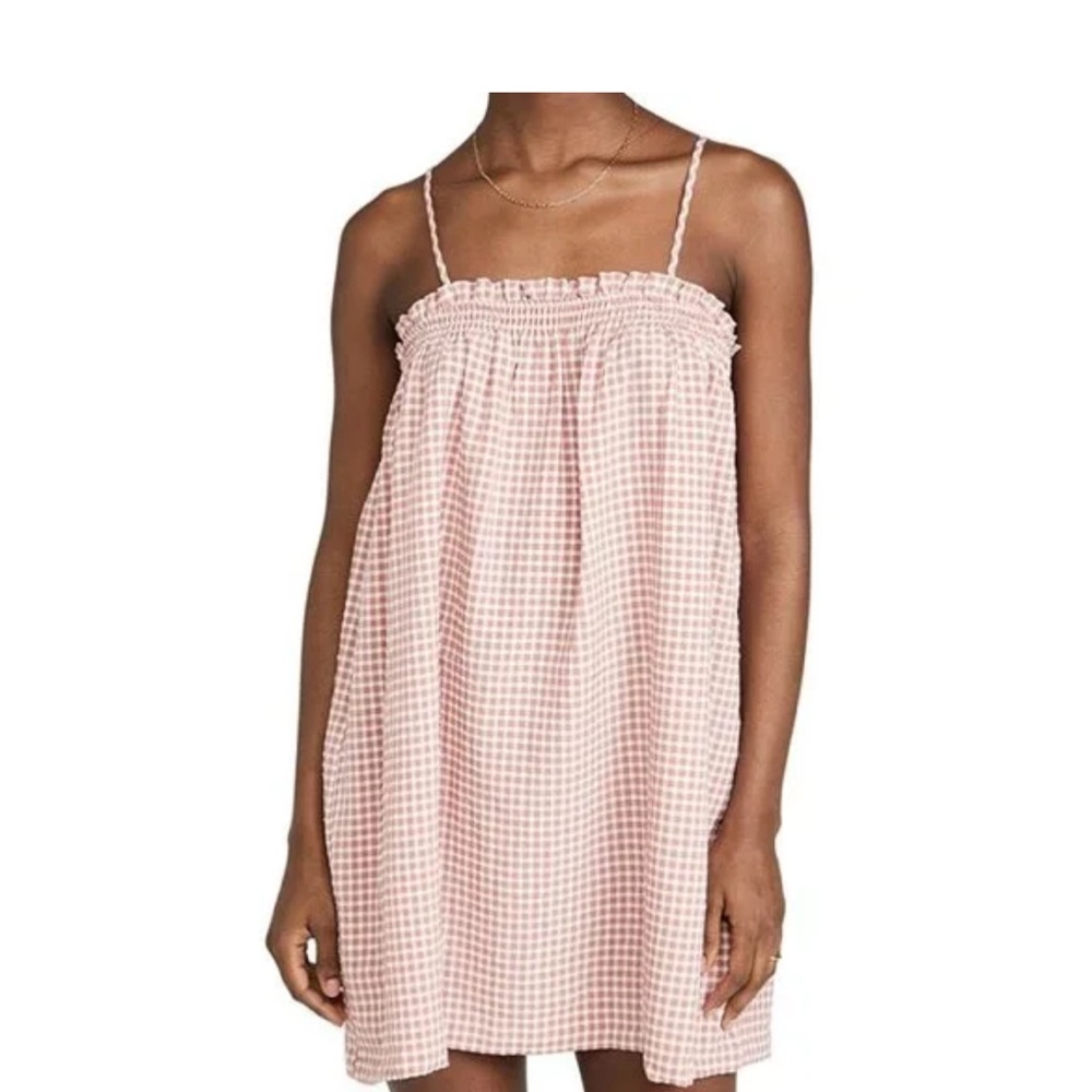 BB Dakota pink and white gingham women’s dress size small